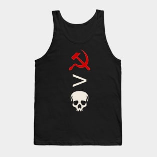 Better Red Than Dead Said in Symbols Tank Top